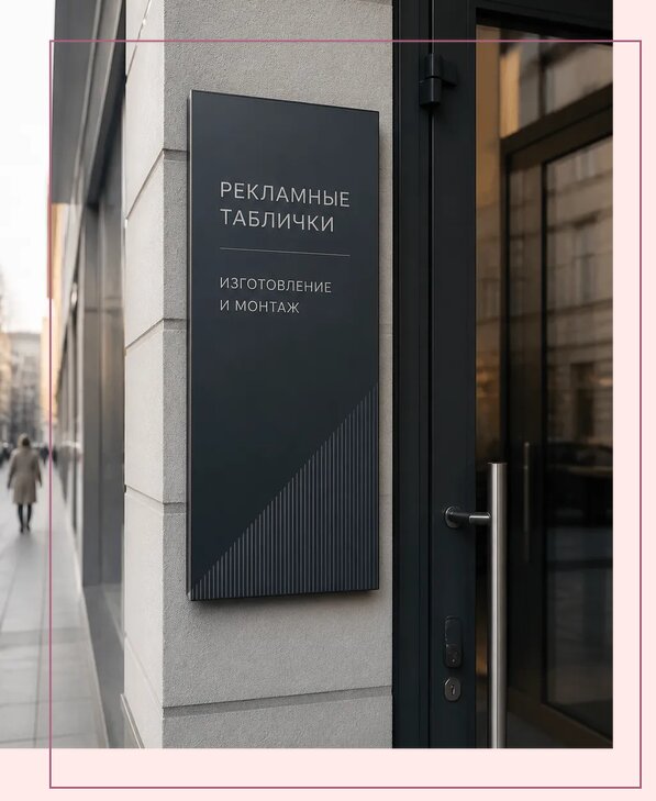 Рекламные таблички в Чехове по цене от 4575 р. | Аванза-Чхв