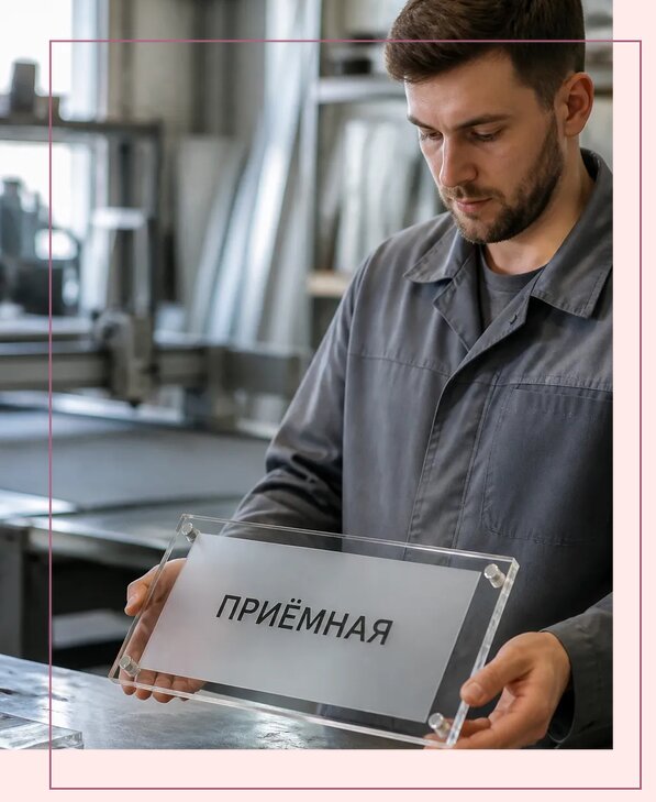 Таблички из оргстекла на заказ в Чехове от 3965 р. | Аванза-Чхв
