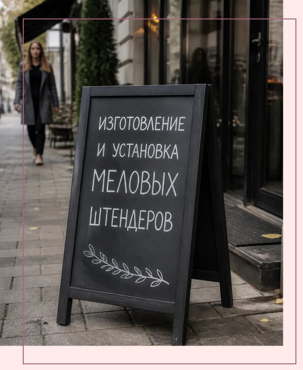 Меловые штендеры в Чехове по цене от 6609 р. | Аванза-Чхв